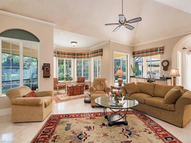 Family Room with Wet Bar and Golf Views All Around