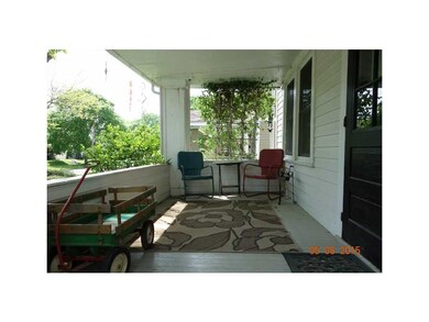 Porch-Front. Great place to relax with friends.