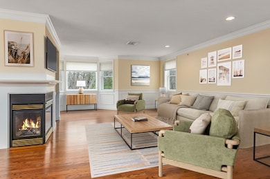 Virtually staged living dining area