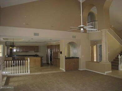 family room looking into kitchen