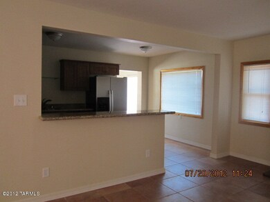 Living room and kitchen