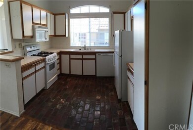 Kitchen with Brick Flooring