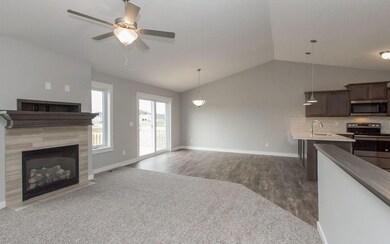 6- Living Room w/ Fireplace
