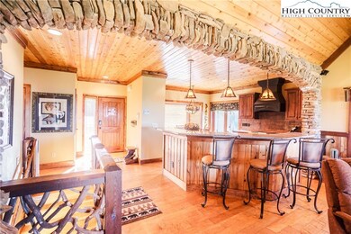 Stone Archway between Kitchen and great room