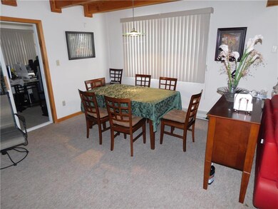 Dining Area with lovely architectural beams