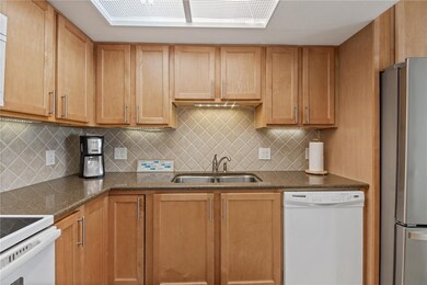 Tile back splash.