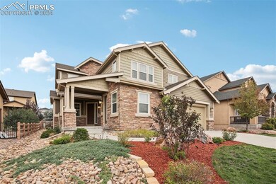 Craftsman inspired home with a garage and a porch