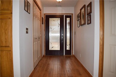 Stained glass front door. Note 