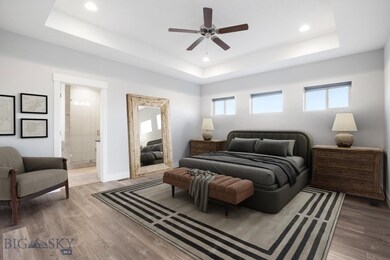 Virtually Staged Massive Master Bedroom