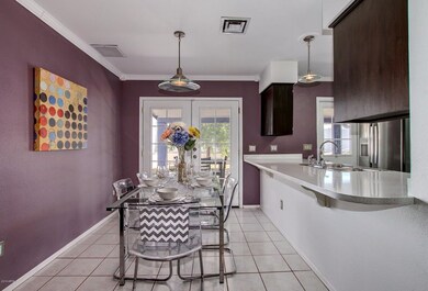 French Doors Off Dining Area