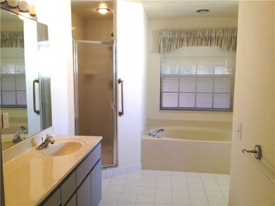 Master Bath/Spa. Large master bath; outside wall a