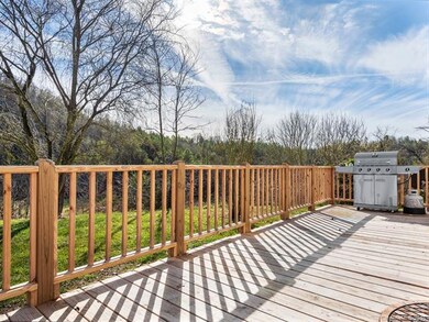 Enjoy mountain views from the front porch