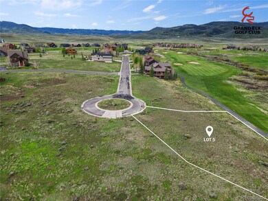 Lot 5 offers a generous build site bordered by natural landscape and a paved cul-de-sac, moments from the clubhouse. Lot lines shown are approximate.