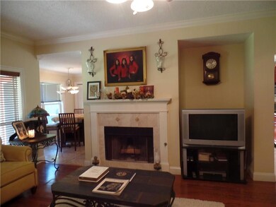 Large family room with wood burning Fireplace