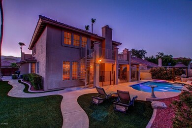 Twilight Backyard