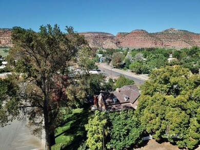 Overhead View of Home with Mature Trees