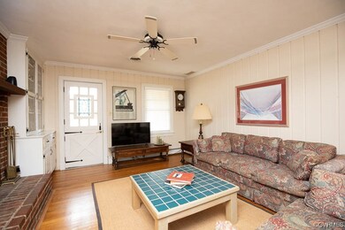 Living room featuring light hardwood / wood-style