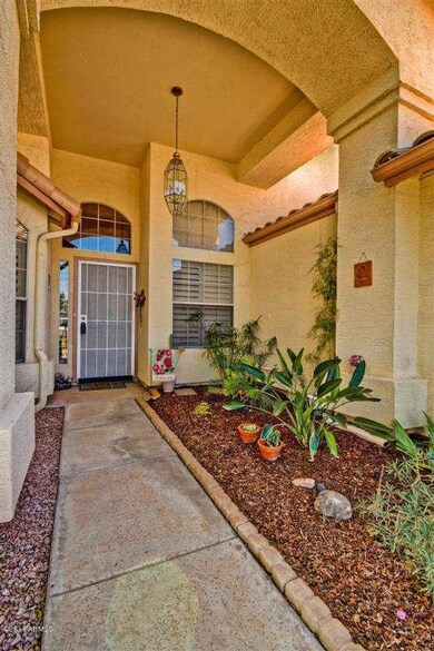 Dramatic, Shaded Front Entryway