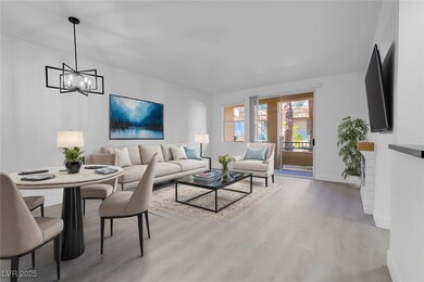 Virtually Staged - Living room with custom electri
