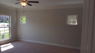 Spacious master bedroom on the main level. 