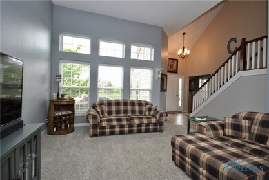 Great Room.  12 foot ceiling.