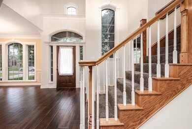 The perspective from the family room looking at th