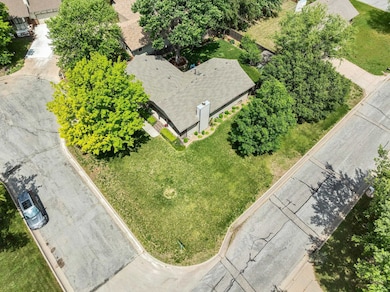 Corner lot on small cul-de-sac.