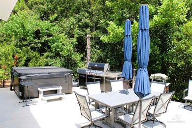 Hot tub and grill