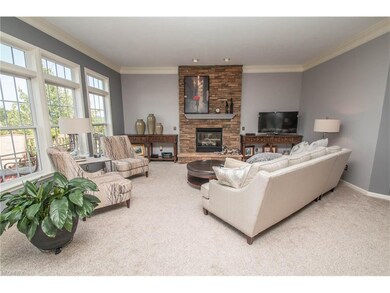 Great room with gas log fireplace