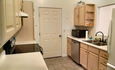 Kitchen towards garage
