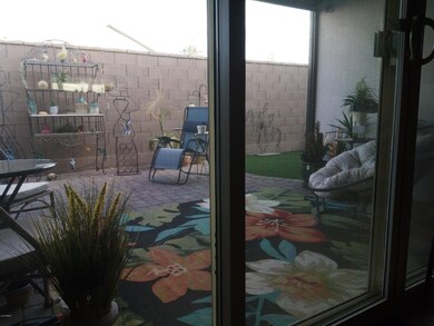 Spacious backyard for patio home.
