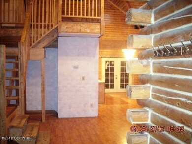 Living area and staircase