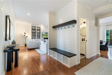 Great entry with built in bench