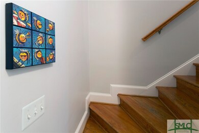 Stairs to the second floor.