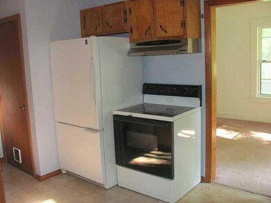 Kitchen. New Range and Refrigerator