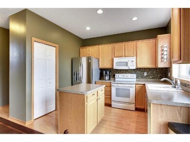 Bright kitchen with pantry.