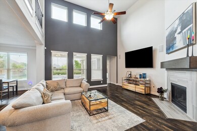 Spacious Living Room with high ceilings and plenty of natural light