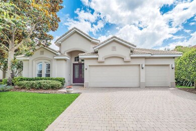 One-story home, double entry door, brick paver dri