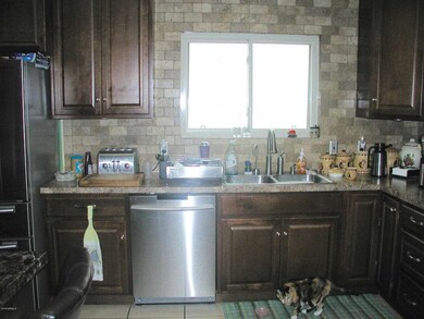Kitchen 1 with Stone Backsplach
