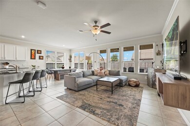 The family room is sure to be the heart of the hom