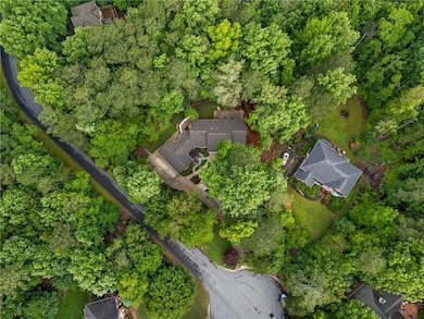 Aerial view of property's location