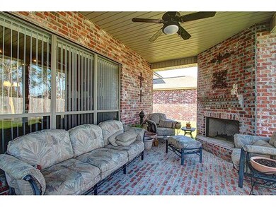 Patio/Deck. All season patio with ceiling fan and