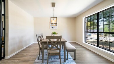 Dining room with lighting