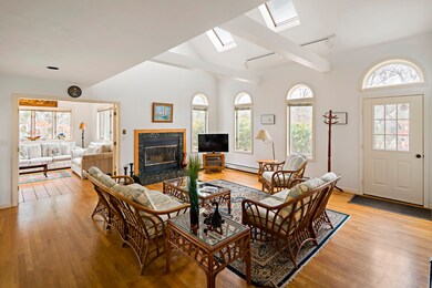Great light and a wood-burning fireplace