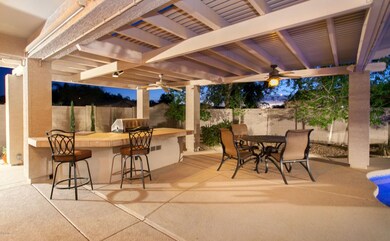 Outdoor Kitchen with Gas Grill and Huge