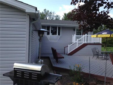 Exterior Back. Side View, deck