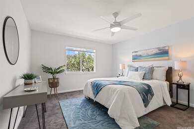 Primary bedroom facing the marina