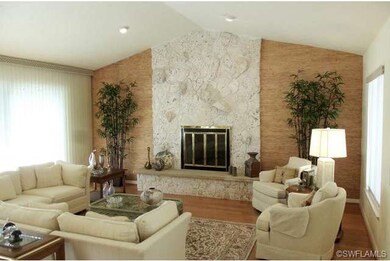 Large Comfortable Living Room With Fireplace
