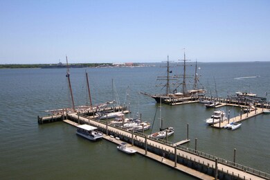 Dockside 9F_tall ships at dock