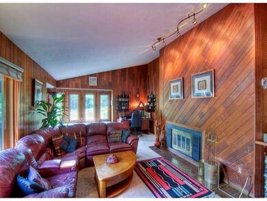 Great Room. Large space with woodburning fireplace